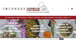 Desktop Screenshot of cocinandoconcatman.com