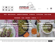 Tablet Screenshot of cocinandoconcatman.com